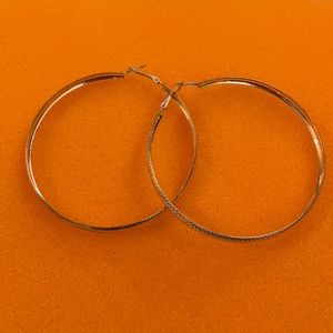Rose Gold Hoops For Sale!!